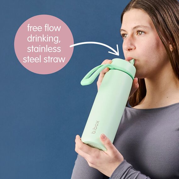 b.box 690mL Insulated Flip Top Bottle, Color: Black, 4 image