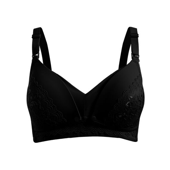 Okus Full Cup Maternity & Nursing Bra, Color: Black, Maternity Size: XL
