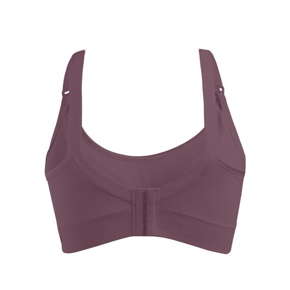 Okus Original Full Cup Maternity & Nursing Bra, Color: Purple, Maternity Size: L, 3 image