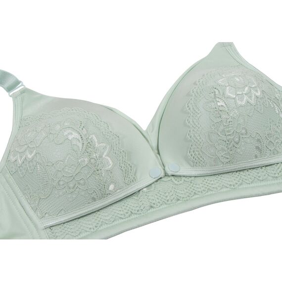 Okus Full Cup Maternity & Nursing Bra, Color: Green, Maternity Size: L, 3 image
