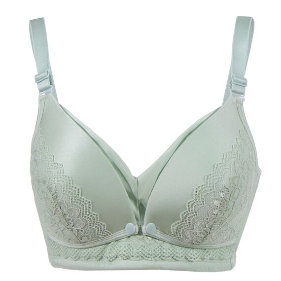Okus Full Cup Maternity & Nursing Bra, Color: Green, Maternity Size: S, 5 image