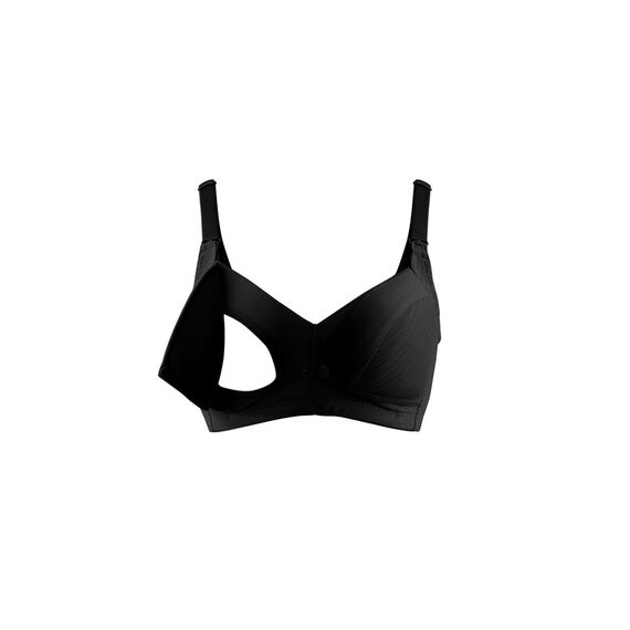 Okus Comfy Cotton Maternity & Nursing Bra, Color: Black, Maternity Size: XL