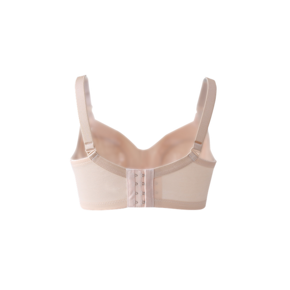 Okus Comfy Cotton Maternity & Nursing Bra, Color: Beige, Maternity Size: L, 2 image