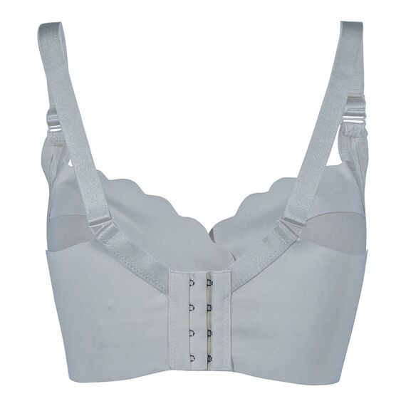 Okus Elegant Seamless Maternity & Nursing Bra, Color: Light Grey, Maternity Size: XL, 2 image