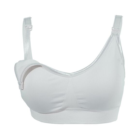 Okus Original Full Cup Maternity & Nursing Bra, Color: Light Grey, Maternity Size: L, 4 image