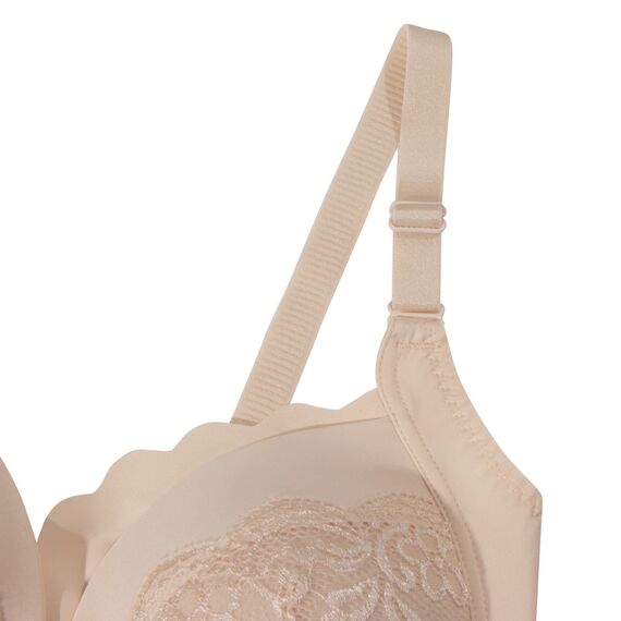 Okus Elegant Seamless Maternity & Nursing Bra, Color: Beige, Maternity Size: M, 6 image