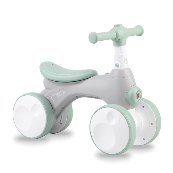 MoMi Tedi Mini Balance Bike, Color: Grey&Green