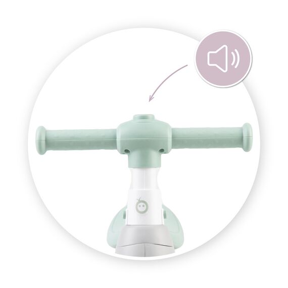 MoMi Tedi Mini Balance Bike, Color: Grey&Green, 6 image