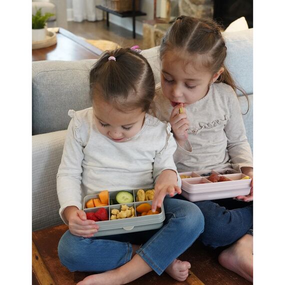 Melii Snackle Food Container with Removable Divider 118 ml, Color: pink, 4 image