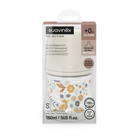 Suavinex Wonderland Polyamide Baby Bottle Slow Flow 150 ml 0+ Months, Color: Multicolor, 3 image