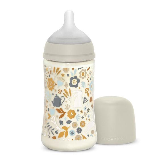 Suavinex Wonderland Polyamide Baby Bottle Medium Flow 270 ml 3+ Months, Color: Multicolor