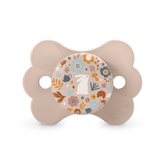Suavinex SX Pro Ultra Soft Butterfly Pacifier 6–18 Months, Color: Beige