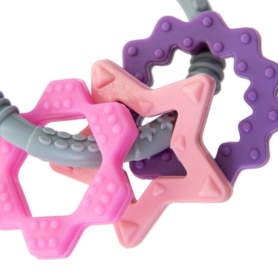 Babyjem Silicone Ring Teether, Color: pink, 4 image