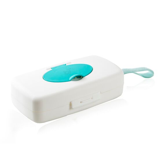 Babyjem Wet Towel Box, Color: Turquise & White