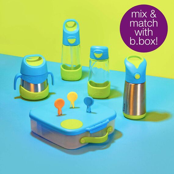 B.Box 450ml Tritan Drink Bottle, Color: Blue Slate, 5 image