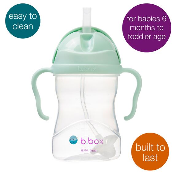 B.Box Sippy Cup with Weighted Straw, Color: Pistachio, 2 image