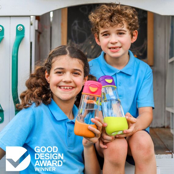 B.Box 600ml Sport Spout Drink & Water Bottle, Color: Blue Slate, 7 image