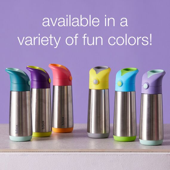 B.Box 500ml Insulated Drink Bottle, Color: Flamingo Fizz, 6 image