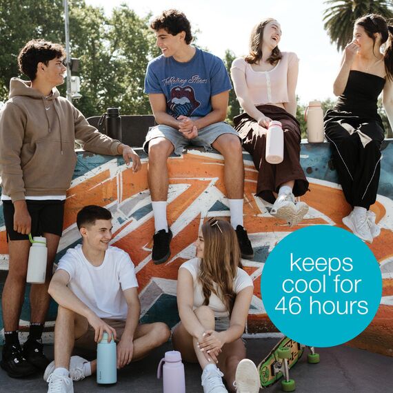 B.Box 1L Insulated Flip Top Bottle, Color: White, 4 image