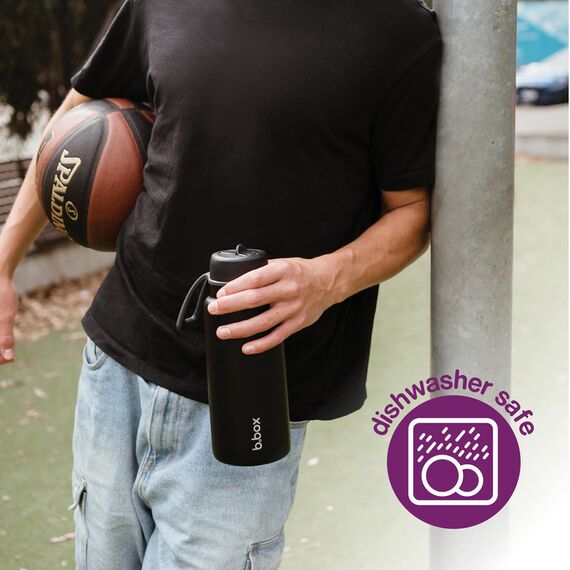 B.Box 1L Insulated Flip Top Bottle, Color: Lilac Love, 5 image