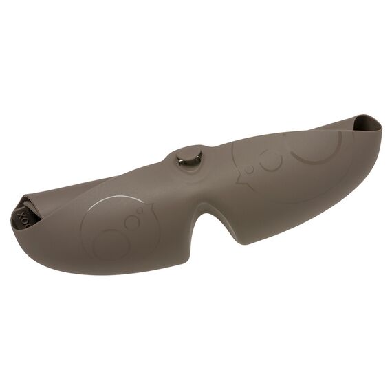 B.Box Silicone Bib with Stay Open Catcher, Color: Brown, 4 image