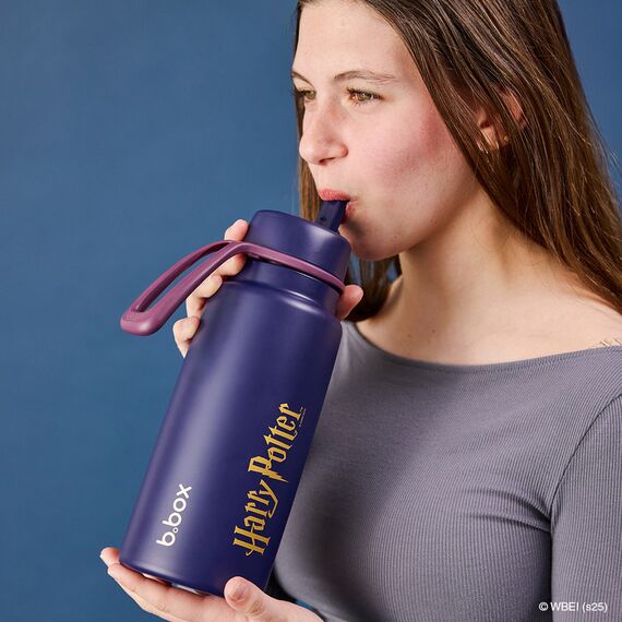 B.Box 1L Insulated Flip Top Bottle, Color: Blue, 7 image