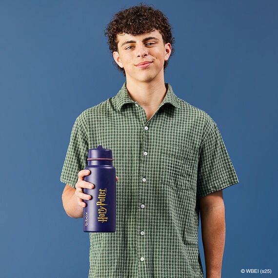 B.Box 1L Insulated Flip Top Bottle, Color: Blue, 8 image