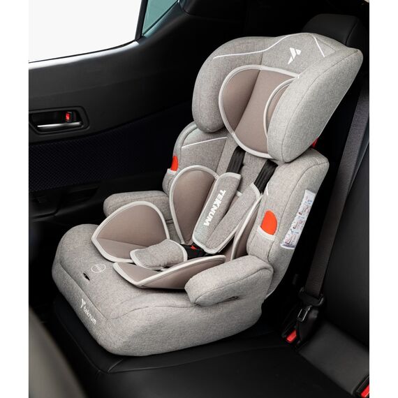 Teknum Nova Car Seat Travel Combo Group 1/2/3 9Kg-36Kg With Luxury Diaper Bag, Color: Grey, 10 image