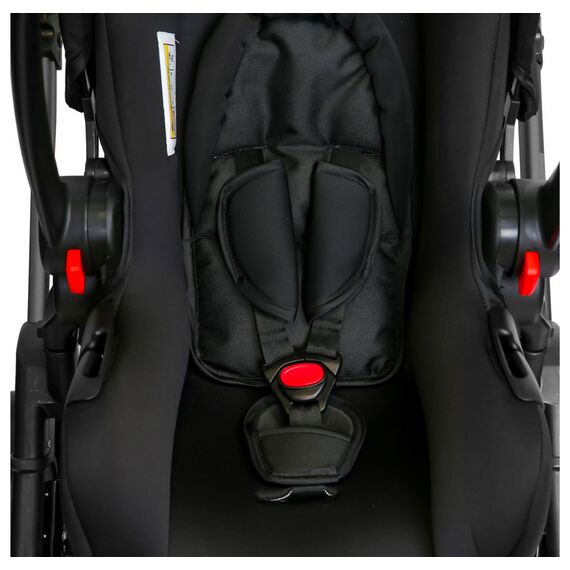 Teknum 3In1 Baby Stroller Travel System Sleeping Bassinet Extra Wide Seat 360° Rotating Wheels Fully Reclinable Car Seat Compatible Coffee Holder Spill Proof Mat 0-3 Years, Color: Space Grey, 11 image