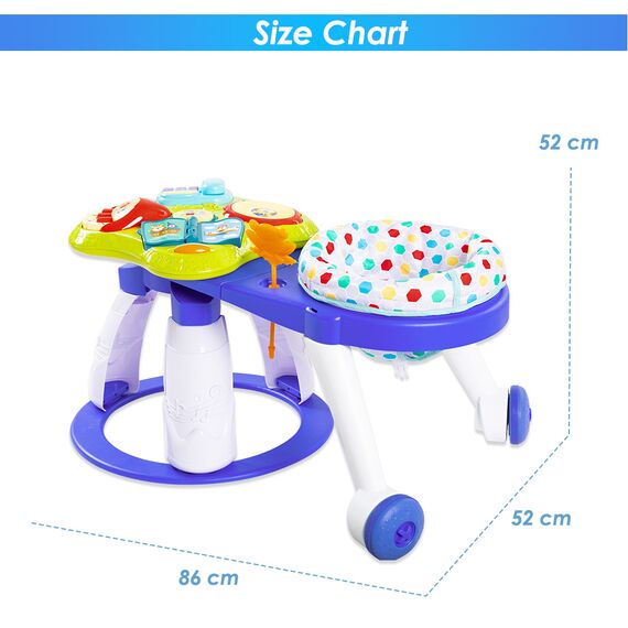 Teknum 3In1 Rotating Play Table Activity Center 6+ Months 15Kg, Color: Blue, 14 image