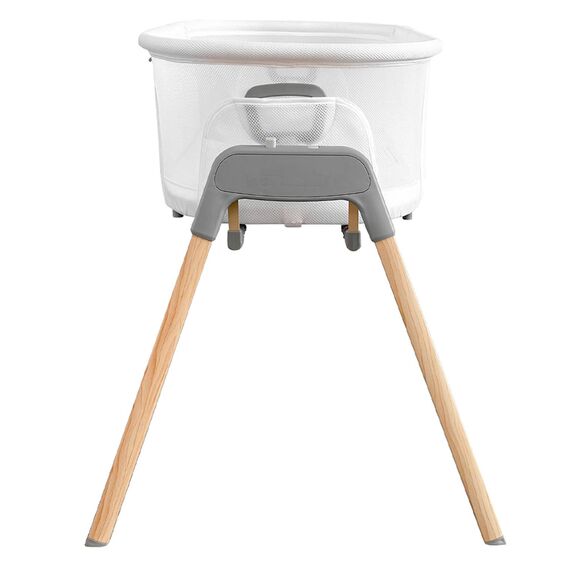 Teknum 3In1 Baby Rocker Bassinet Infant Crib With Mosquito Net 0-6 Months, Color: White, 4 image