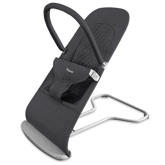 Teknum 3 Stage Baby Bouncer Recliner Seat 0-6 Months 9Kg, Color: Black, 2 image
