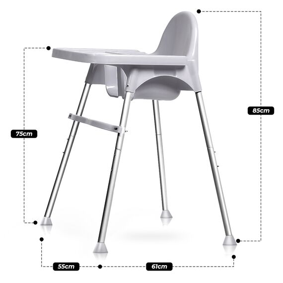 Teknum H1 Baby High Chair 2 Modes 6–36 Months, Color: Grey, 6 image