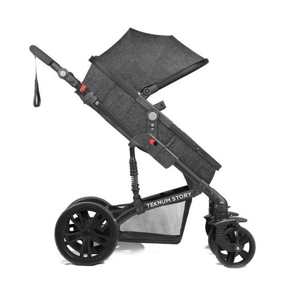 Teknum 3In1 Baby Stroller With Bassinet Reversible Seat 0-3 Years 18Kg, Color: Space Grey, 14 image