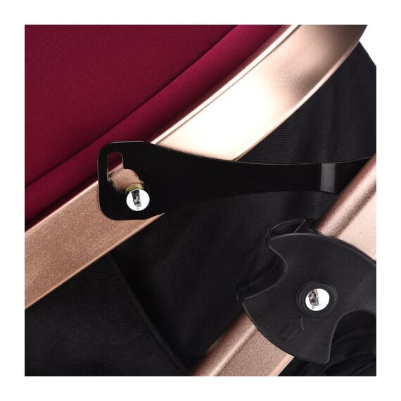 Teknum 3In1 Baby Stroller With Bassinet Reversible Seat 0-3 Years 18Kg, Color: Wine, 3 image