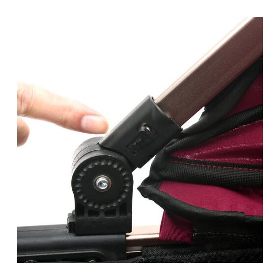 Teknum 3In1 Baby Stroller With Bassinet Reversible Seat 0-3 Years 18Kg, Color: Wine, 4 image