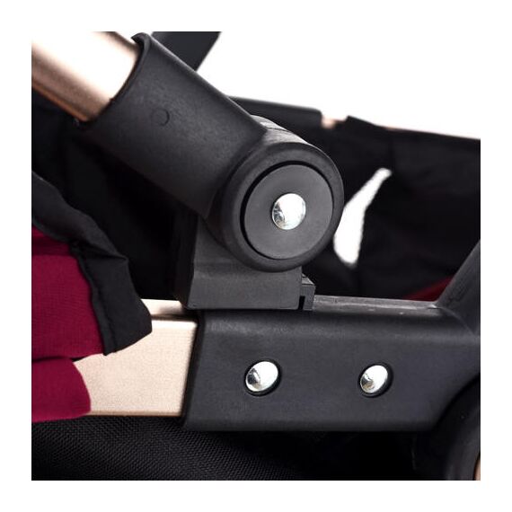 Teknum 3In1 Baby Stroller With Bassinet Reversible Seat 0-3 Years 18Kg, Color: Wine, 9 image