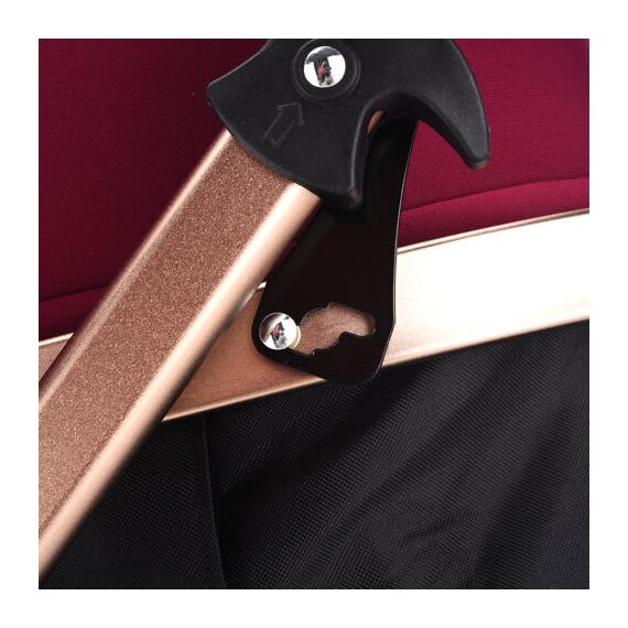 Teknum 3In1 Baby Stroller With Bassinet Reversible Seat 0-3 Years 18Kg, Color: Wine, 11 image