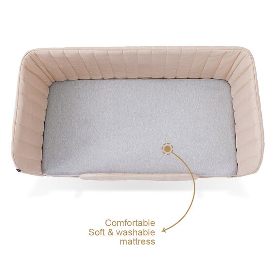 Teknum All-In-1 Bedside Crib Cot Playpen Sofa Expansion Pack 0-4 Years 100Kg, Color: Ivory, 5 image