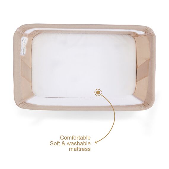 Teknum All-In-1 Bedside Crib Cot Playpen Sofa Expansion Pack 0-4 Years 100Kg, Color: Ivory, 6 image