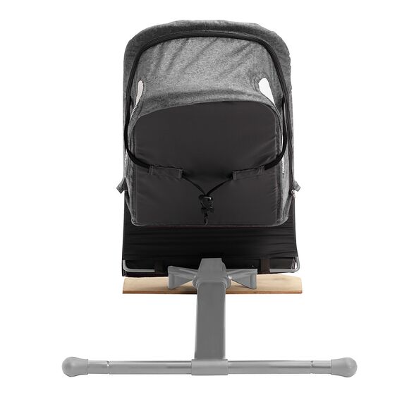 Teknum Baby Bouncer Recliner Seat With Grab Toys 0-6 Months 9Kg, Color: Dark Grey, 4 image