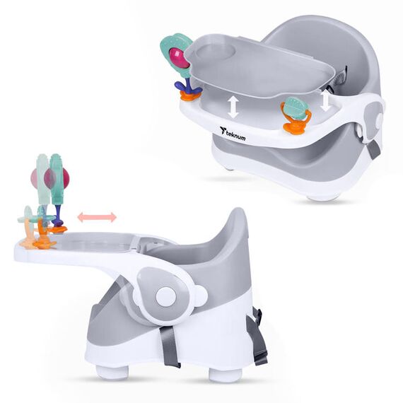 Teknum Portable Booster Chair 6-36 Months 15Kg, Color: Grey, 6 image