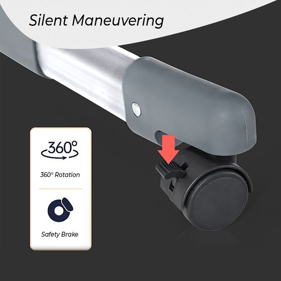 Teknum Moonlight Bedside Crib 0-2 Years, Color: Dark Grey, 7 image