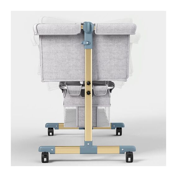 Teknum Moonlight Bedside Crib 0-2 Years, Color: Light Grey, 4 image