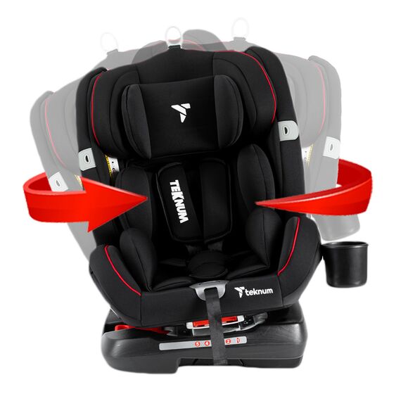 Teknum Evolve 360 Car Seat Group 0+/1/2/3 0-36Kg 0-12 Years, Color: Black, 5 image