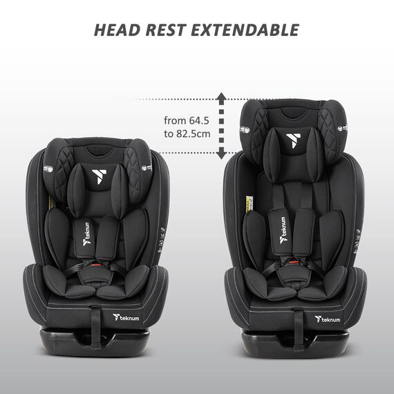 Teknum Evolve 2 Car Seat Group 0+/1/2/3 0–12 Years Up To 36Kg, Color: Black, 8 image