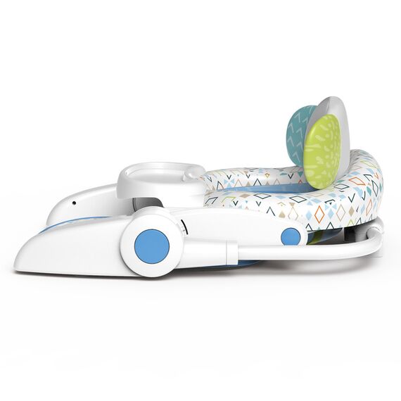 Teknum Baby Portable Dining Feeding Chair Recliner Activity Chair 6–30 Months Up To 12Kg, Color: White & Baby Blue, 5 image