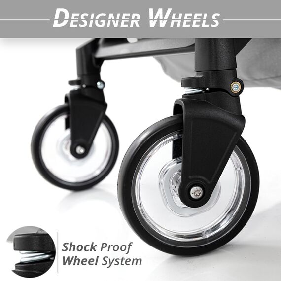 Teknum Explorer Travel Stroller Lightweight Cabin Friendly 6–36 Months Up To 15Kg, Color: Grey, 6 image