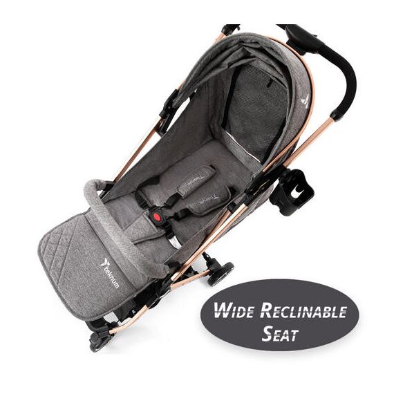 Teknum Explorer Travel Stroller Lightweight Cabin Friendly 6–36 Months Up To 15Kg, Color: Melange Grey, 9 image