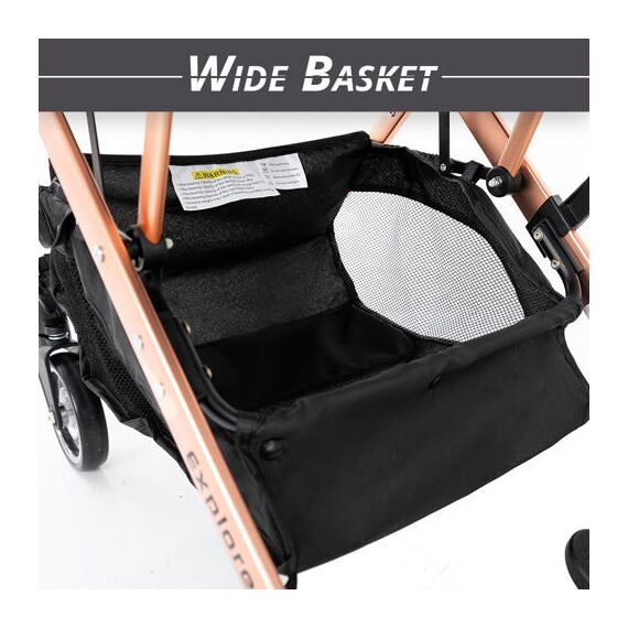 Teknum Explorer Travel Stroller Lightweight Cabin Friendly 6–36 Months Up To 15Kg, Color: Melange Grey, 10 image